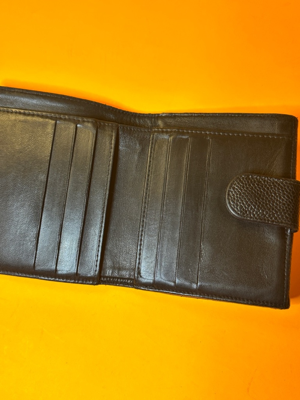 CHANEL Black Caviar Leather Compact Wallet - Picture 8 of 10
